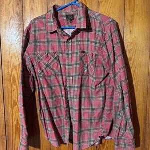Used Obey flannel worm in size medium